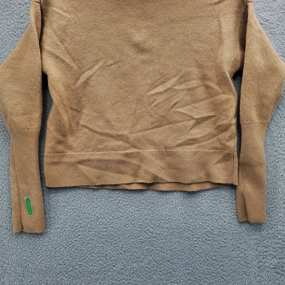Wilfred Cyprie Sweater Womens Medium Merino Wool Mockneck Tan